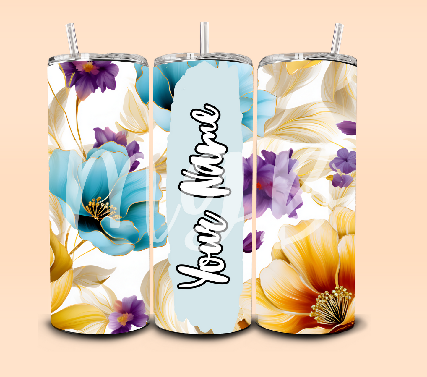 Light Blue Floral
