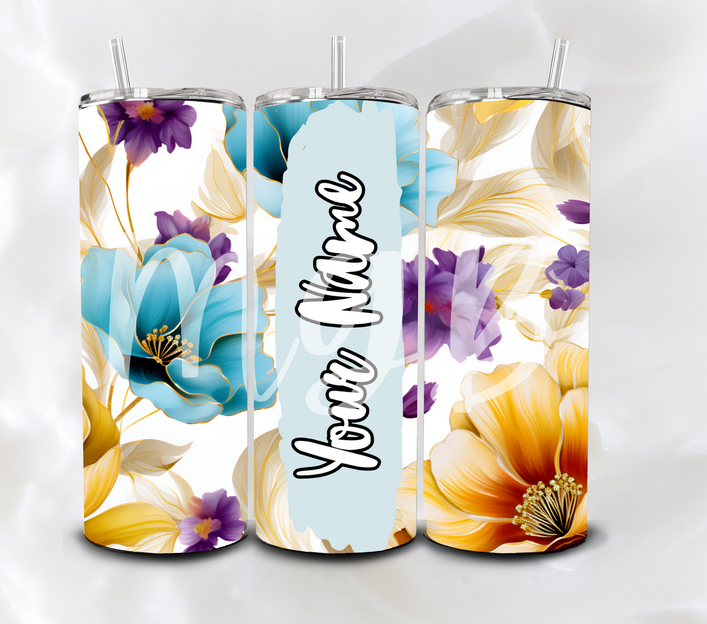 Light Blue Floral