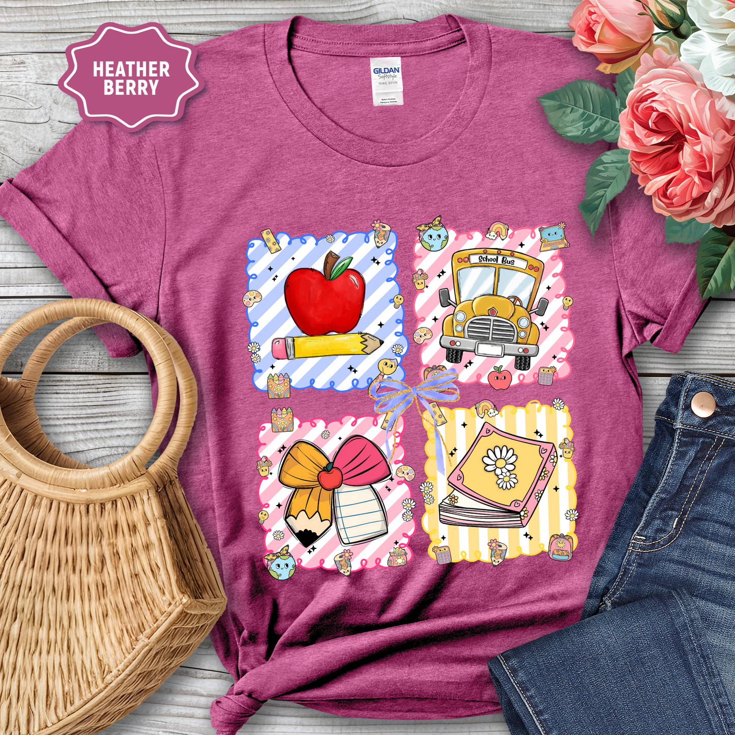 Cutesy School Squares